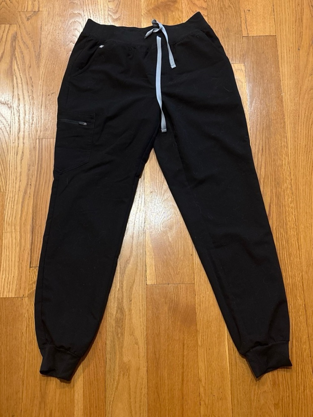 Figs Black Jogger Pants with Drawstring